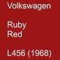 Preview: Volkswagen, Ruby Red, L456 (1968).